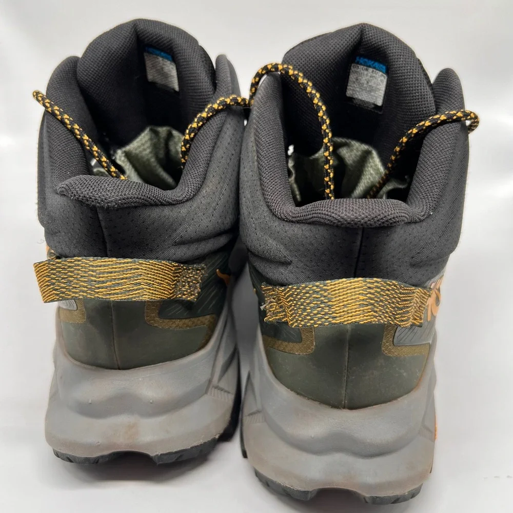 Hoka Trail Code Mid GTX Mens 12 Olive Green GORE-TEX Hiking Boots shoes Walking